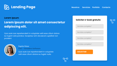 Ejemplo de landing page